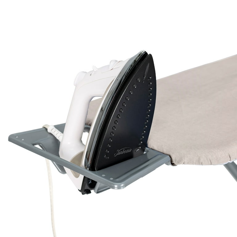 Seymour Home Products Adjustable Height, 4 Leg Ironing Board with Mesh Top and Iron Rest, Space Gray Seymour Home Products Adjustable Height, 4 Leg Ironing Board with Mesh Top and Iron Rest, Space Gray