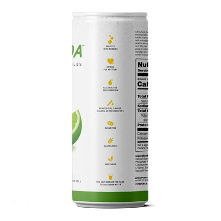 Fit Soda, Wellness Soda Infused with Branched-Chain Amino Acids (BCAA) and Electrolytes