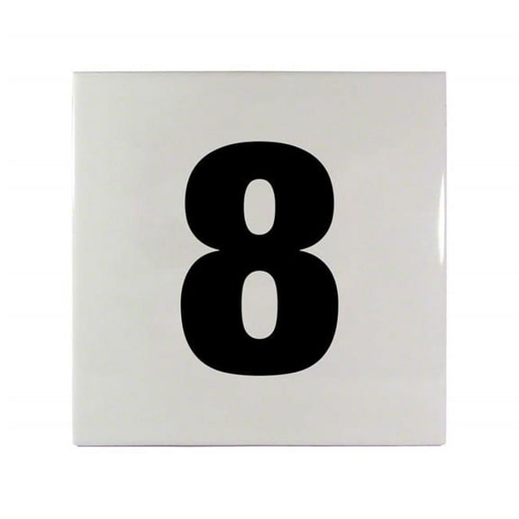 Inlays C611080 6 in. Smooth Ceramic Tile - No. 8