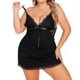 thumbnail image 1 of Gibobby Lencería sexy para mujer Lencería sexy babydoll para mujer, camisón halter, babydoll para mujer, lencería sexy para sexo(Negro, 3XG), 1 of 5