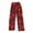 Deep Red, variant on WTOBBY Women's Merry Christmas Print Pajama Bottoms, Soft Fleece-Lined Sleep Pants with Festive Snowflake and Tree Designs, Casual Home Wear for Winter,Blue L