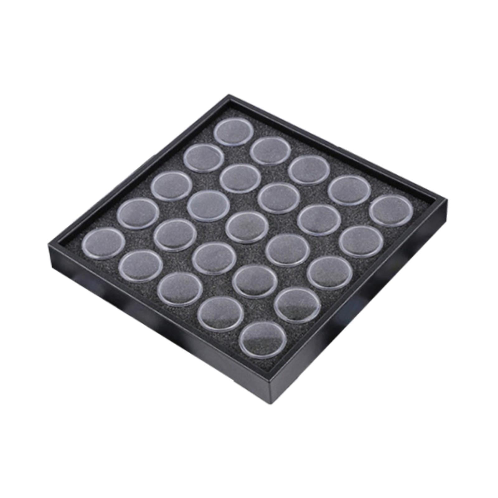 TOOYFUL Bead Organizer Box Bead Storage Containers with Lids Transparent Case Small Nail Jewelry Storage Box for Jewelry DIY Supplies 25 Jars