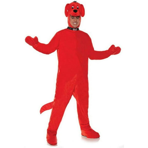 Underwraps UDW-30216-C Clifford The Big Red Dog Adult Costume Jumpsuit | One Size