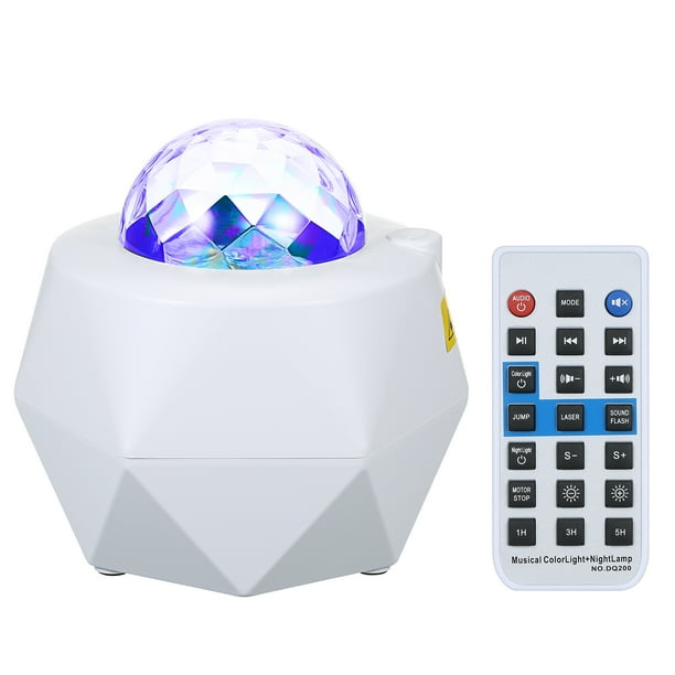 Proyector de música estrellada Luz LED Lámpara de noche con control remoto Lámpara de proyección romántica iluminada por estrellas 10