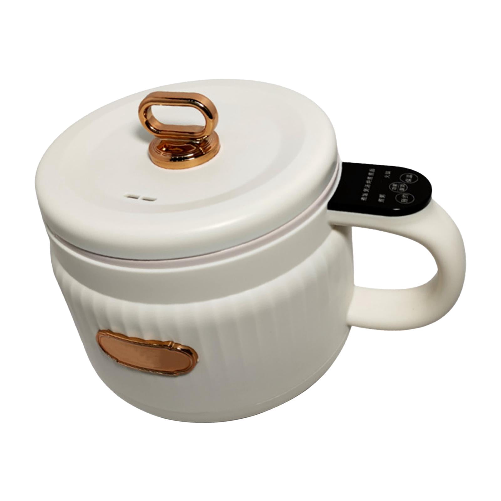Fiocias Small Rice Cooker Electric Pot Fast Cooking Small Electric Cooker Non-stick Pot Beige