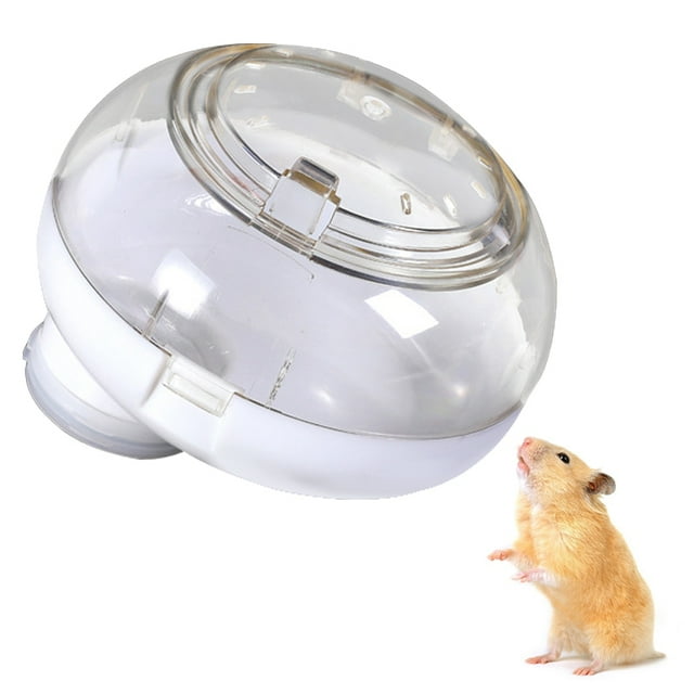 Small Animal Bath House Plastic Mini Hamster Bath Container Hamster Bathroom