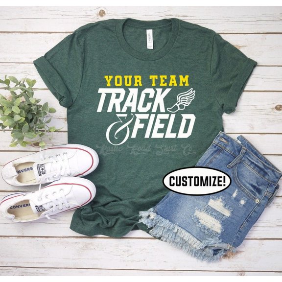 Track and Field T-Shirt, Track Coach Shirt, Track Mom Tee, Custom Track Team Shirt, Athlete Shirt