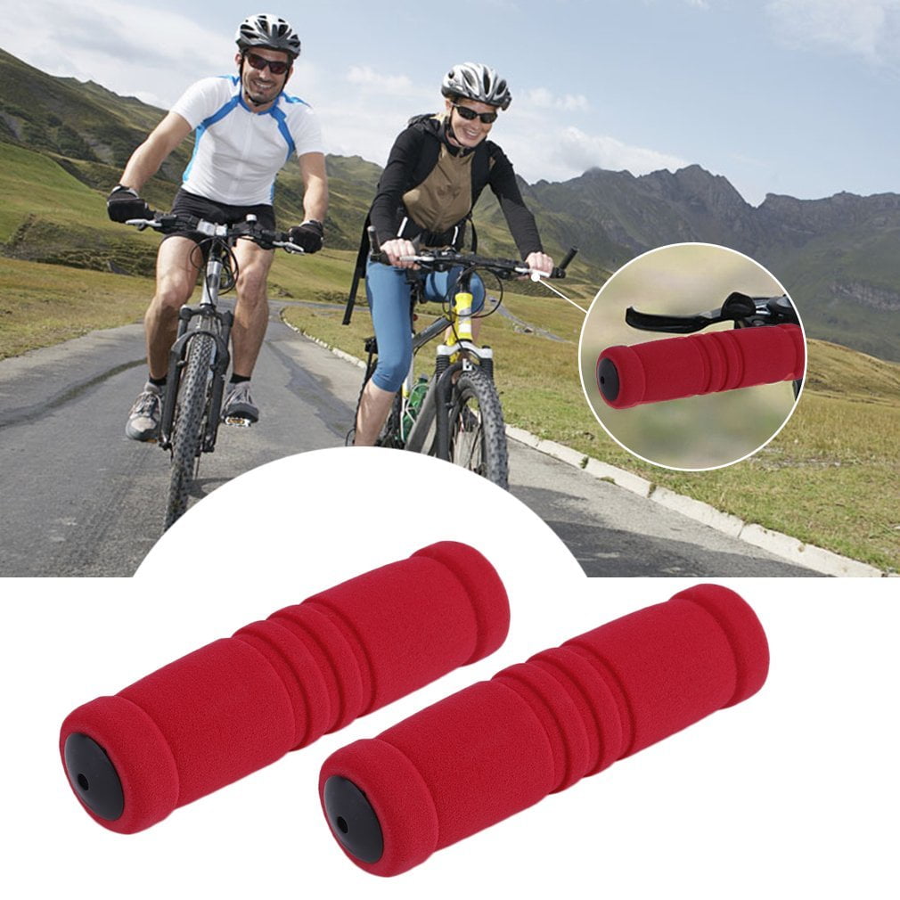 Details about / 2Pcs Bike Racing Bicycle Motorcycle Handle Bar Foam Sponge Grip Cover Nonslip QW