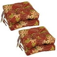 thumbnail image 3 of Blazing Needles 16-inch Spun Polyester Patterned Outdoor Square Tufted Chair Cushions (Set of 4), 3 of 5