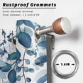 thumbnail image 2 of Outdoor Curtains for Patio Waterproof, Blue Leaves Outdoor Privacy Panels Grommet, Summer Botanical Blackout Outside Curtains for Porch/Cabana/Pergola/Gazebo 54"x108", 1 Panel, 2 of 8