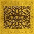 thumbnail image 1 of Ahgly Company Indoor Square Oriental Yellow Industrial Area Rugs, 7' Square, 1 of 4