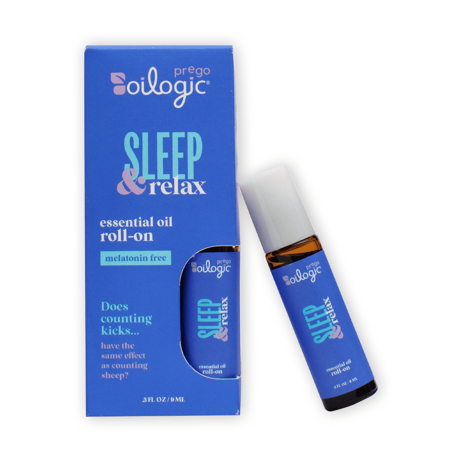(4 pack) Oilogic Prego Sleep Essential Oil Roll-on, Supports Healthy Sleep, 1 Count