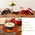 thumbnail image 6 of SKYSONIC Turkey Fall Leaves Pot Holders Trivets, 2 Pcs Heat Resistant Trivets,Thanksgiving Cotton Thread Weave Mats for Hot Pads Pans Pot Bowl Teapot for Kitchen Decor, 6 of 7