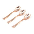 thumbnail image 3 of IDEANATEGRATE Mini Spoon Silver Plastic 50Pcs For Desserts Appetizers Catering Events Parties Weddings, 3 of 10