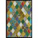 thumbnail image 2 of Cuadros Decorativos Cuaderno de oficina con forma especial de mosaico de diamantes para Ehuebsd manualidades cuaderno de dibujo con flores y hojas bordado de punto de cruz, 2 of 9