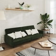 thumbnail image 1 of vidaXL 2-Seater Sofa Bed Dark Green Velvet, 1 of 5