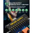 thumbnail image 2 of Fuente de alimentación para pedales de guitarra RVONE con 10 salidas de DC aisladas, 2 of 7