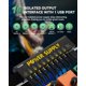thumbnail image 2 of Fuente de alimentación para pedales de guitarra RVONE con 10 salidas de DC aisladas, 2 of 7