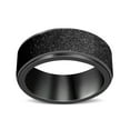 thumbnail image 2 of Rings Stainless Steel Rotatable Spinning Men Decompression Hand Jewelry Jewelry Rotating 6mm Anti Stress Fashion Rust-proof Anxiety Spinner Size 8, 2 of 8