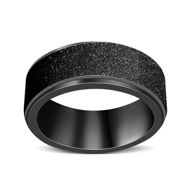 Anillo giratorio de acero inoxidable Minnieouse para hombre 6mm liberación antiestrés