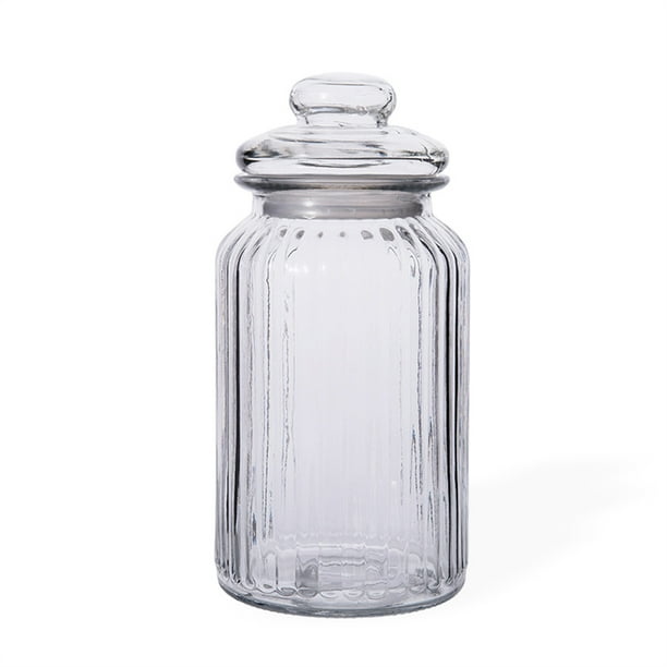 Toystoory Frasco de almacenamiento de alimentos de vidrio de 2 piezas Frascos de botella de contenedor sellado con tapa Organizadores de utensilios de cocina 1350ml Toystoory HA063657-04