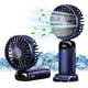 thumbnail image 1 of Handheld Fan, Portable Handheld USB Rechargeable Fan, 5 Speeds, Battery Powered Mini Fan Foldable Desk Fan with LED Display for Home Office Bedroom Ou, 1 of 5
