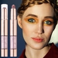 thumbnail image 5 of 6 Color Double-Ended Gradient Glitter Eyeshadow Stick,Eye Shadow,Blush, Highlight & Contour Pen, Cream Blendable Metallic Pen, Lightweight Long-Lasting Eye Makeup Pen for Daily Makeup,Portable, 5 of 6