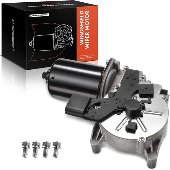 A-Premium Front Windshield Wiper Motor Compatible with BMW 525i 2004-2007, 525xi 2006-2007, 528i, 528i xDrive, 530i, 535i, 535i GT, 535i xDrive, 528xi, 535xi, 545i, 550i, 645Ci, 650i, M5, M6, 4-Pin