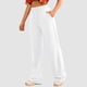 thumbnail image 3 of Pantalones deportivos Gibobby de chándal pierna ancha con bolsillo inclinado para mujer Blanco XL, 3 of 5