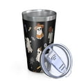 thumbnail image 2 of 16oz Tumblers Halloween Ghosts with Costumes Stainless Steel Vacuum Insulated Double Wall Travel Tumbler Cups Mug with Lid and Straw,Cleaning Brush for Coffee,Tea, 2 of 4