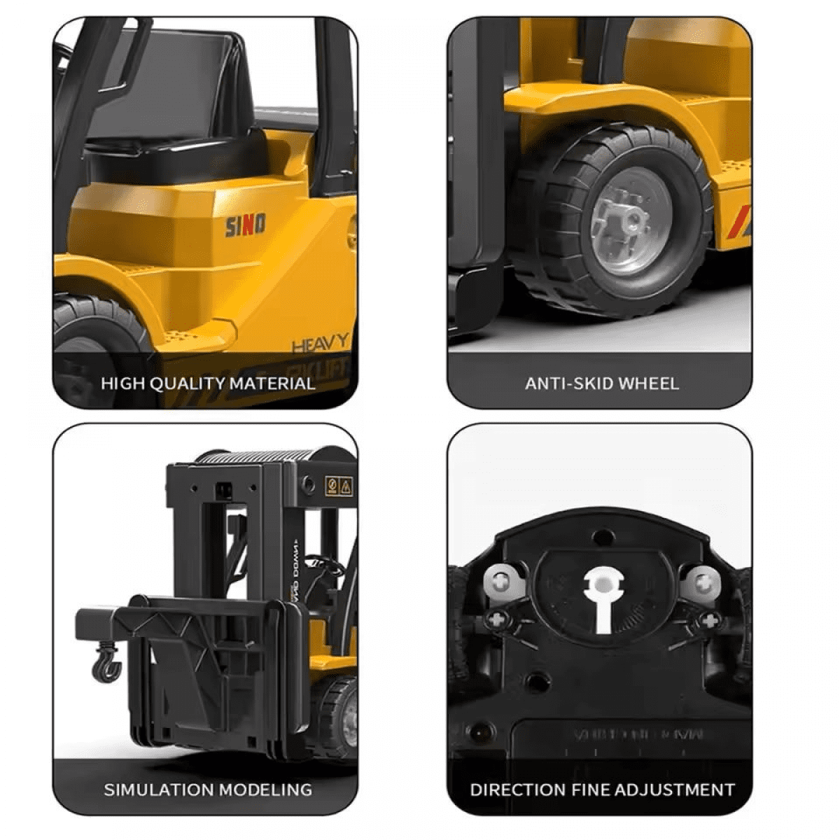 RC Crane Truck RC Construction Vehicles with Spray & Light, Mini Crane Toys for Kids Ages 6+
