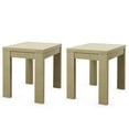 thumbnail image 1 of Gymax Ensemble de 2 Style Européen Fin Table de Chevet Table de Chevet Chambre Salon Chêne, 1 of 10