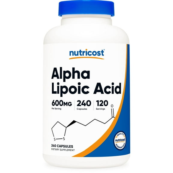 Alpha Lipoic Acid, 300 mg, 240 Capsules, Nutricost