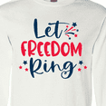 thumbnail image 4 of Inktastic 4th of July Let Freedom Ring with Stars Long Sleeve T-Shirt, 4 of 5