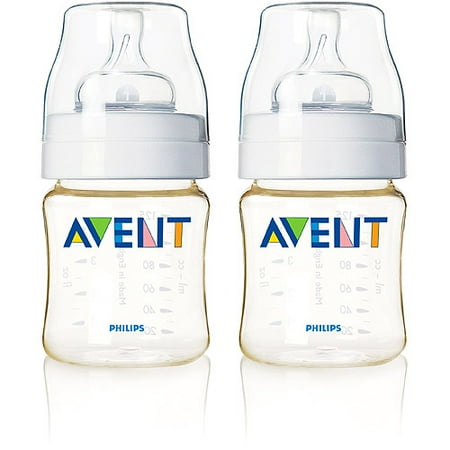 Philips AVENT 524 SCF66027KS Extra Durable 4-ounce Natural Feeding Bottle Twin Pack