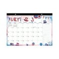 thumbnail image 2 of Room Decor Qwtwty Calendrier Anglais Thème Fête de l'Indépendance 25-26 Ans 18 Mois Calendrier Mural Bloc-Notes de Bureau, 2 of 6