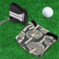 thumbnail image 5 of Haosy Hand-drawn Mushrooms Golf Mallet Putter Cover Strong Magnetic Leather Golf Club Headcover Closure, 5 of 7