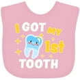 thumbnail image 3 of Inktastic I Got My 1st Tooth with Cute Tooth Baby Boys or Girls Baby Bib, 3 of 4