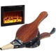 thumbnail image 1 of Fuelle para chimenea, soplador de aire para madera marrón de interior, material de primera calidad, usos múltiples para barbacoa, parrilla de barbacoa para acampar, correa para colgar incluida, 1 of 5