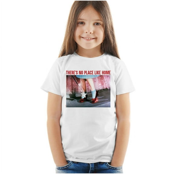 The Wizard of Oz No Place Like Home Kids T Shirt (4) for Toddler Boys and Girls, White