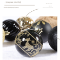 thumbnail image 3 of Juego de bolas de Navidad de 6 cm, 34 cilindros, decoración para árbol de Navidad, bolas de plástico pintadas con renos, juego de bolas de joyería, 3 of 5
