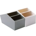 thumbnail image 4 of Miangastore Boîtes de Rangement Multifonctionnelles Gris Abs Lot de 2 4.7X2.6X2.4In, 4 of 9