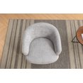 thumbnail image 3 of DUOSONG 048-Chenille Fabric Accent Swivel Chair With Gold Metal Round Base,Light Gray Light Gray Chenille Furniture Primary Living Space Chairs & Accent Seating, 3 of 11