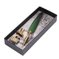 thumbnail image 3 of Feather Pen, Wear Resistance Soft Feather Stainless Nib Smoothly Writing Quill And Ink Set Exquisite Pattern  For School For Office For Home Black,Orange,Green,Purple,Blue, 3 of 8