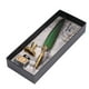 thumbnail image 4 of Bolígrafo de Pluma Sincero Exquisito Vintage Elegante Acero inoxidable Verde, 4 of 10