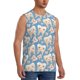 thumbnail image 2 of Fotbe Funny Cute Healthy Teeth Men's Camiseta sin Mangas Estampada para Hombres, Playera Casual para Gimnasio, Entrenamiento, Playa-Large, 2 of 7