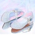 thumbnail image 5 of Huanglei Girls Shoes Children's High Heels Girls Single Shoes Piano Performance Shoes Walk Show Flower Girl Dress Shoes, 5 of 6