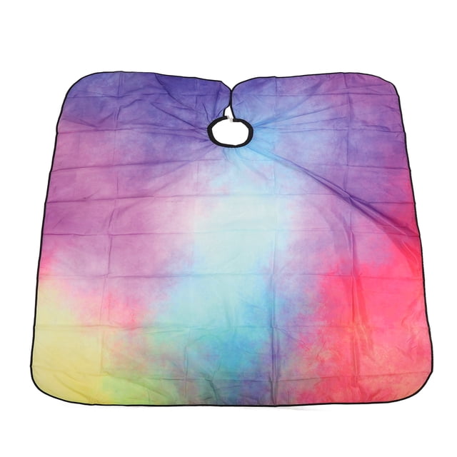 Capa De Tela Para Peluquería, Delantal De Peluquero Estilista De Fácil Limpieza Con Estampado Tie Dye Para Corte De Pelo
