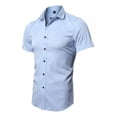 thumbnail image 2 of Camisa De Fibra De Bambú For Hombre, Camisa Informal De Una, 2 of 4