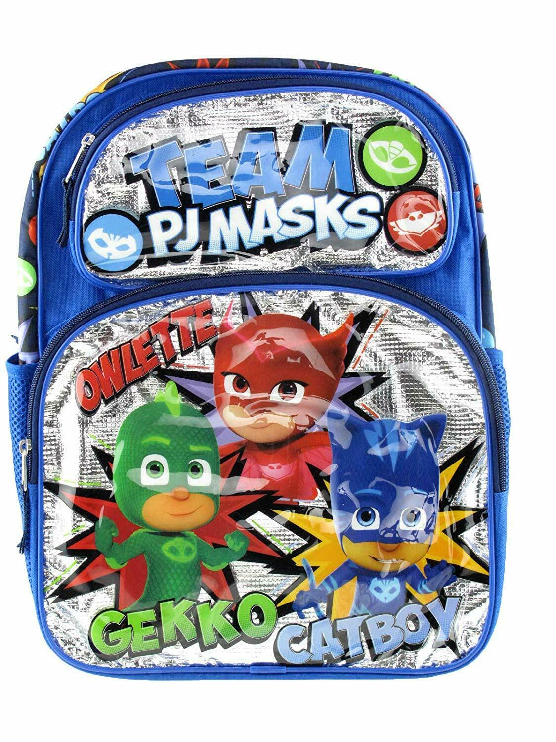 PJ Masks - PJ Masks Kids 16" Large School Backpack Boy's Book Bag